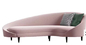 Gelaimei Hotel Lounge - أريكة منحنية باللون الوردي - حديثة بشهادة ISO14001